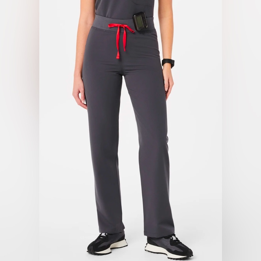 Figs charcoal scrubs-Livingston pants and Rafaela top